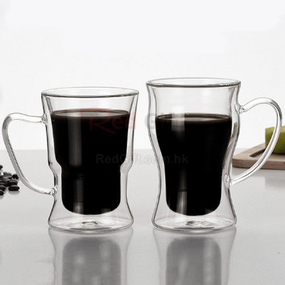 250ML Double Glass Mug