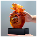 創意古法琉璃玉兔獎座 創意古法琉璃玉兔獎座