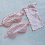 Double-sided silk-like strap eye mask