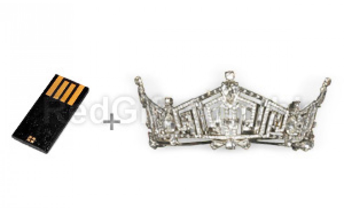 Custom Shaped USB Flash Drives-Crown