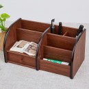 Multifunctional Wooden Pen Holder