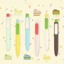 撞色胖胖按动中性笔