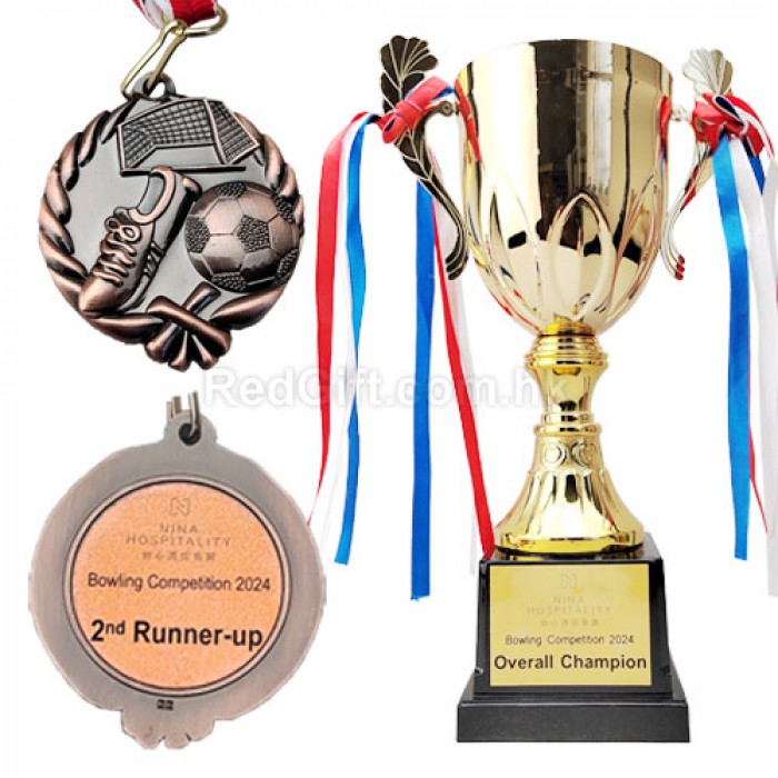 保齡球獎牌和金屬獎盃-如心酒店集團