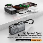 便攜式三合一無線充移動電源