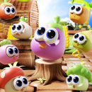 Eye-popping vegetable squeeze stress-relief toy