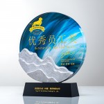 大理石水晶獎座