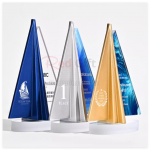 創意帆船水晶獎座