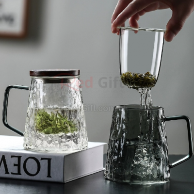 玻璃茶水分離泡茶杯 玻璃茶水分離泡茶杯