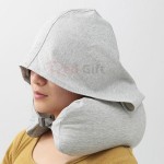 U Shape Travel Neck Pillow with Hat