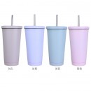 500ML Stainless Steel Coffee Thermos with Straw