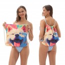 折疊二合一沙灘毛巾收納背包 折疊二合一沙灘毛巾收納背包