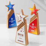 Solid Wood Crystal Award