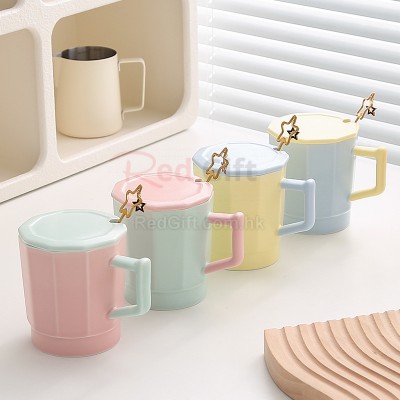 Color-Blocked Ceramic Cup