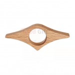 One Hand Reading Wooden Thumb Bookmark