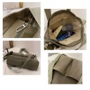 Double Pocket Canvas Messenger Bag