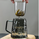 玻璃茶水分離泡茶杯 玻璃茶水分離泡茶杯