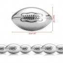 Rugby-shaped Stainless Ice Cube