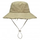 Frayed Solid‑Color Cotton Bucket Hat Frayed Solid‑Color Cotton Bucket Hat