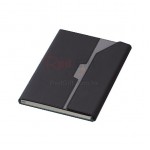 Two-Color Leather Magnetic Notebook