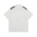 Striped Zippered Polo Shirt