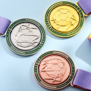 Metal rotating medal