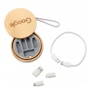 6-in-1 Cable Set with Bamboo Box