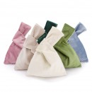 Flannel storage handbag with wrist strap