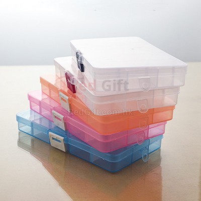 Small 15-Grid Plastic Jewelry Box