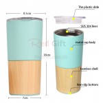 Bamboo Stainless Steel Thermal Mug