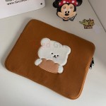 Embroidered Bear Tablet Bag