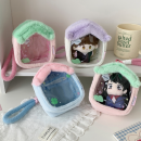 Plush small house transparent doll bag storage bag Plush small house transparent doll bag storage bag