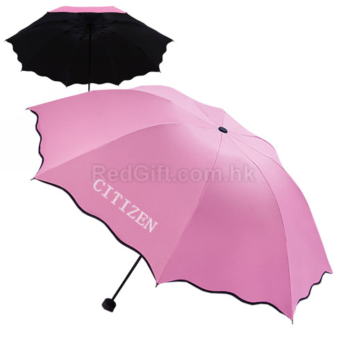 Water Activated Color Changing Flower Print Umbrella