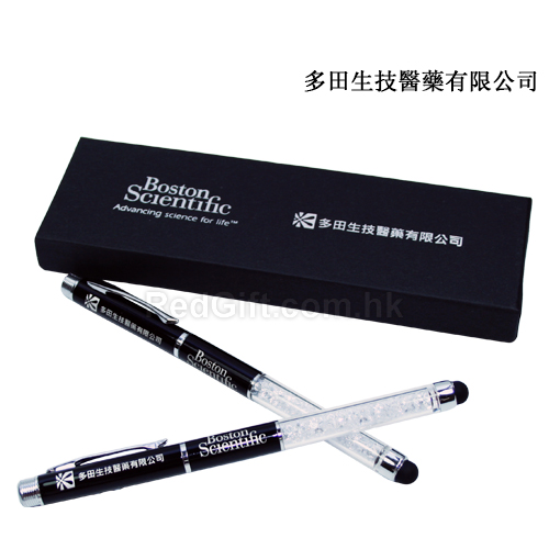 Crystal LED + Laser Pen - Stylus Pen