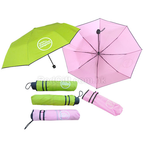 21'' UV Protection 3 Folding Umbrella