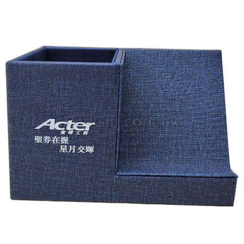 皮革無線充電連筆筒 - 紀念品